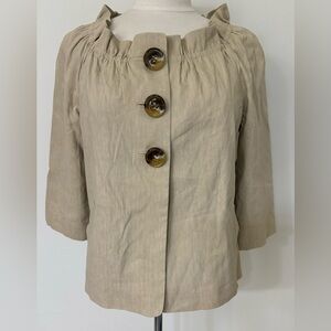 Pre-owned Classiques Entier size Medium beige 3/4 sleeve jacket